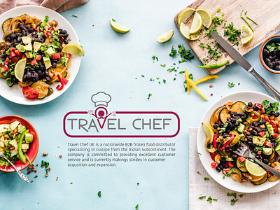 Travel chef logo design