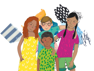 Diversity children book illustration childrens book childrens illustration collage digital illustration illustration