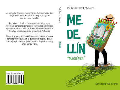 Cover for Medellín "magnífica" children book illustration childrens book childrens illustration collage cover artwork digital illustration illustration