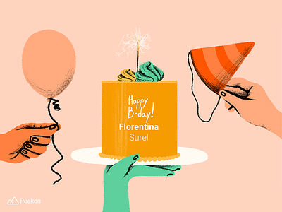 Office anniversary cards by Florentina Surel on Dribbble