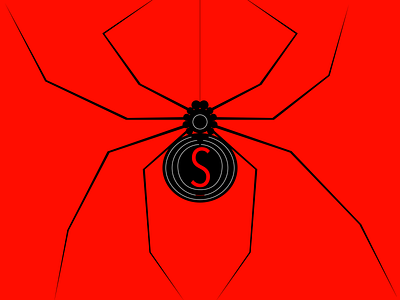#dribbbleweeklywarmup affinitydesigner black widow dribbbleweeklywarmup halloween halloween design illustration macabre october spider spooktober spooky vector