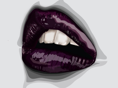 Sexy Lips illustration lips plum realistic violet