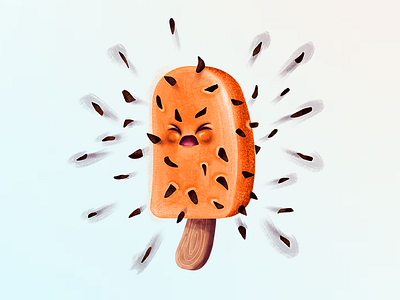 Angry IceCream angry emotion funny ice cream orange peanut stick