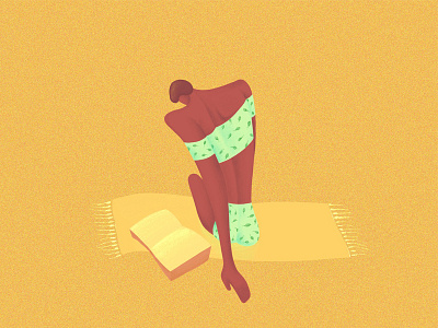 Summer babe affinity designer drawing illustration ipad lady procreate summer sun swimsuit tan vintage woman