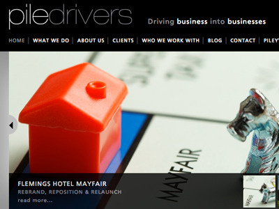 Piledriver graphic design hotels marketing web design website design