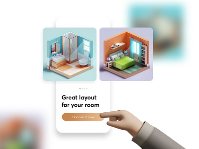Interior Layout Concept app art branding design graphic design icon illustration ui ux website