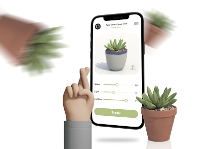 Take Care Of Your Trees | App Concept