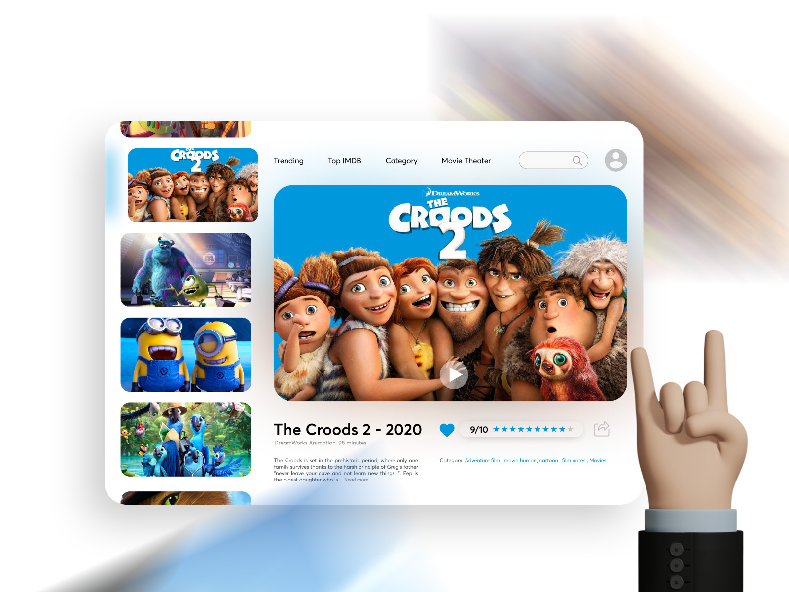 Film Application Concept by Take Time Studio on Dribbble