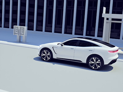 Intelligence and autonomy 3d aep animation automotive autonomy c4d camera car detection electric illustration motion scan ui ux vehicle vehicles