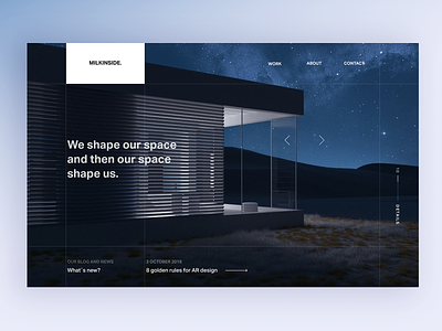 Website Night home visual