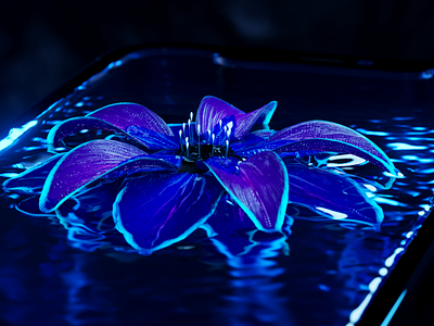 Natural AI water flower