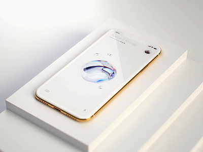 Weather 3D notification 3d ai ar branding c4d fall gold icons iphone mountains nature react realisitic redshift simple snow sphere vr waterfall weather