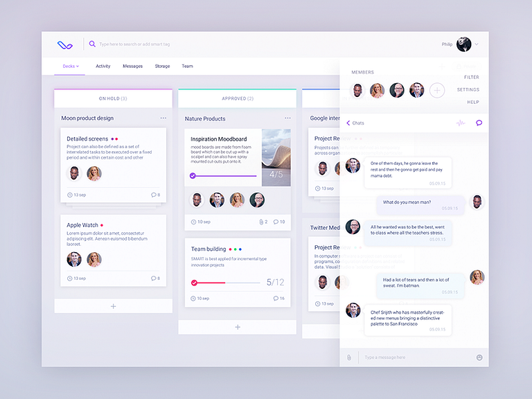 Workflow board UX by Gleb Kuznetsov on Dribbble