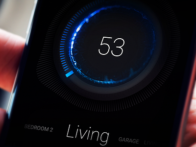 Effects exploration @ Fantasy Smart Home circle control effects energy home iphone light motion os smart ui ux