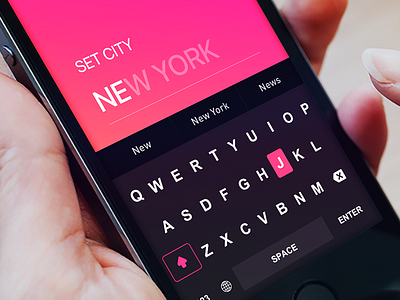 input keyboard for Tinder Travel Concept by Fantasy colors fantasy input keyboard mapping newyork tinder travel typo