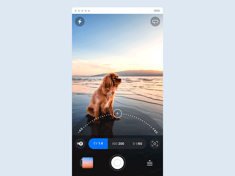 Focus flow exploration for Photo Camera App