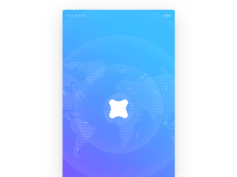 Splash screen transition for tinder travel product by fantasy