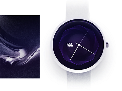 Simple Watch face concept analog clock concept simple sleep time ui up wake watch white words