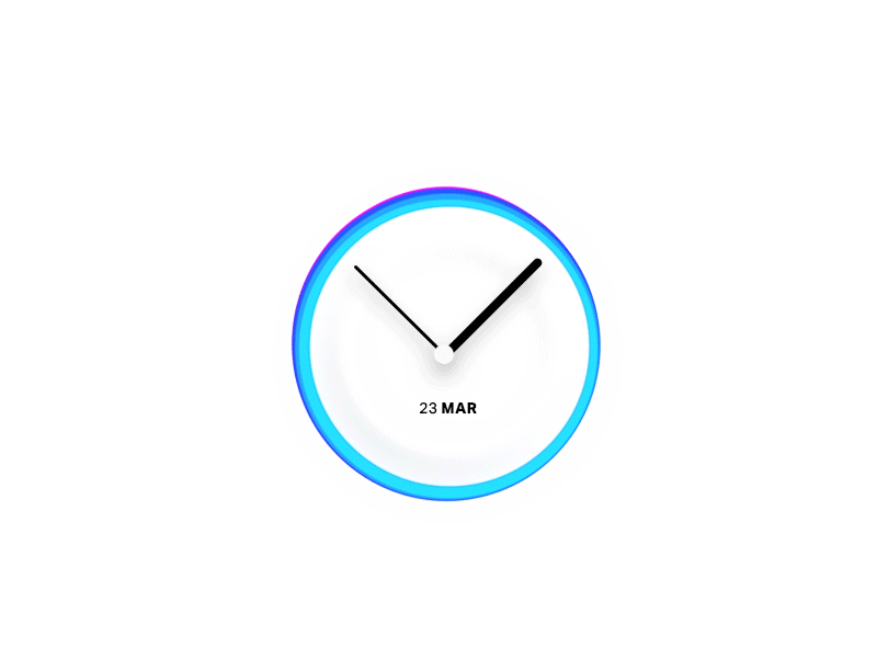 Morphing watch exploration for OS product design arrow clock colors date elements min morphing organic time ui ux watch