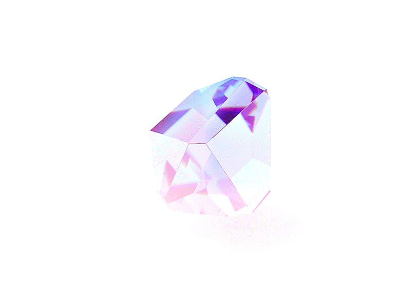 Morphing diamond motion for AGI art installation 3d ai animation c4d diamond elements glass icon illustration ios light logo luxury motion pink stone ui ux vector website