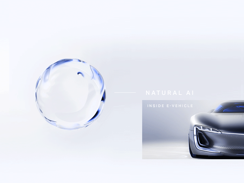 Neural network thinking process motion for natural ai artificial intelligence ui inside automotive vehicle car os natural thinking brain ai neural
