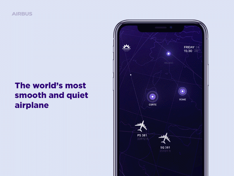 Airbus ifly a380 iOS in flight experience aep ios ui ux ar travel ticket flights a380 boarding pass info
