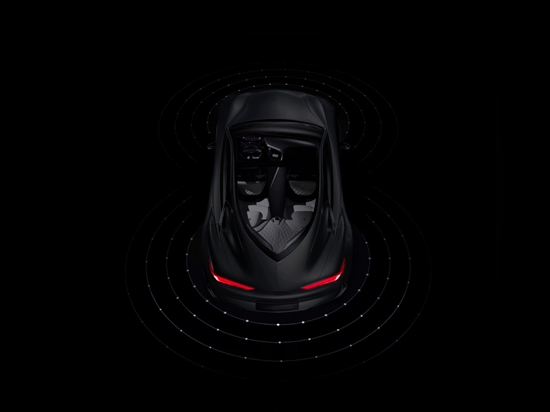 Parking assistant UI assistant parking ui visual ai auto car animation cluster hmi motion automotive