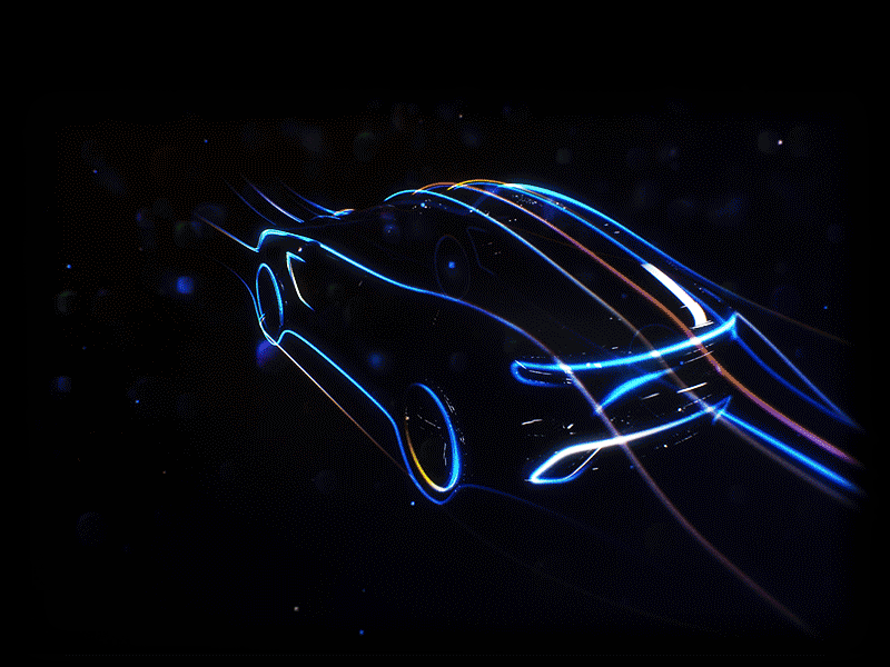Vehicle appear effect aep ai animation automotive brand car cluster effects fx hmi houdini illustration ios lines motion sfmotors ui ux visual wind