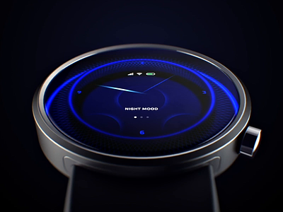 Smart watch design 3d animate design dots energy face icons industrial lights line menu music operating system os smart sound ui ui ux watch watchface