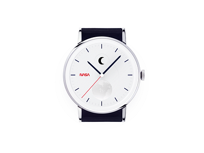 Nasa simple moon watch design clock earth flying moon nasa planet rocket simple simplicity sketch space watch white