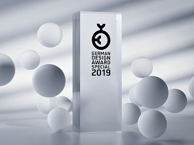German design awards 2019 2019 3d air animation artist award awards bubble c4d design german glass motion product simulation sphere
