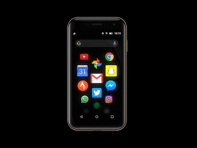 Palm mobile OS aep android animation google home homepage icons iconset landing launcher motion operating system os phone player search small ui ux
