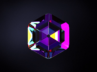 Diamond visual experiment 3d aep ai animation art c4d diamond diamonds illustration motion ux visual visual art