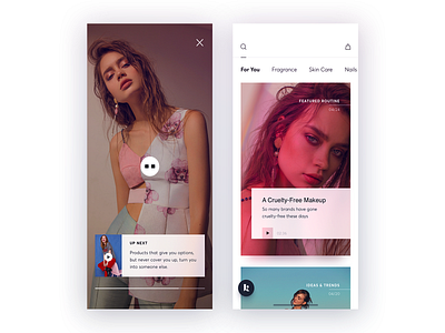 Skin care app UI design care cosmetic ecommerce fashion health icon loader play shopping simple sketch skin skincare ui uiux ux