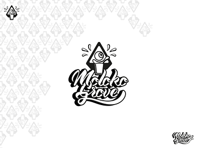 Moloko design eyeball logo milk