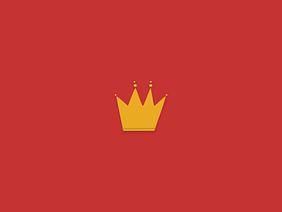 you should see me in a crown branding creative crown crown logo design flat icon illustration king logo minimal queen red ui vector web yellow