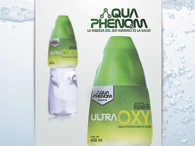 · Ultra Oxy // Aqua Phenom · aqua bebida energetica deporte drink ejercicio energy energy drink green oxigeno oxy oxygen sport ultra water