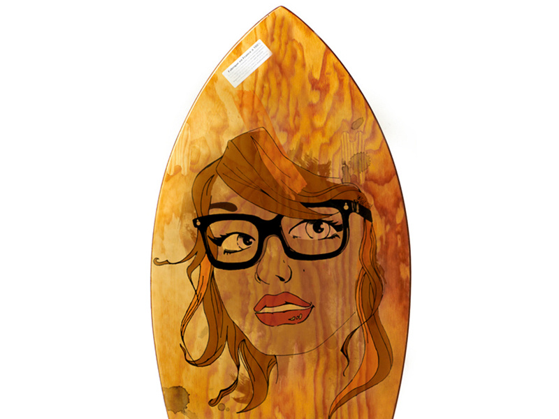 Skimboard Girl Ilustration by Benazir Bazán on Dribbble