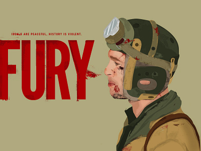 Fury illustration illustrator photoshop poster typography
