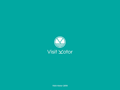 Visit Kotor Negative Logo Design