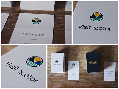 Visit Kotor Business Card Prints branding business card business card design business cards design illustrator logo design prints