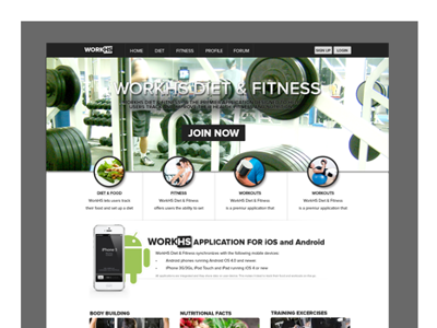Fitness/Gym Website fitness gym web design