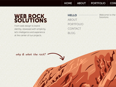 Webrock Solutions onepage rock