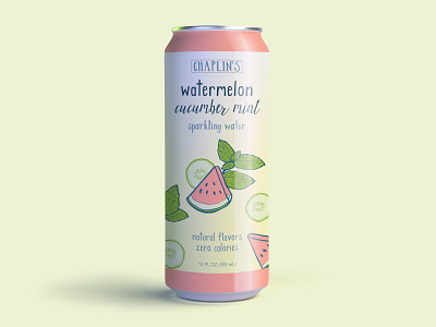 Watermelon Cucumber Mint Seltzer Can