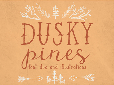 Dusky Pines Font Duo