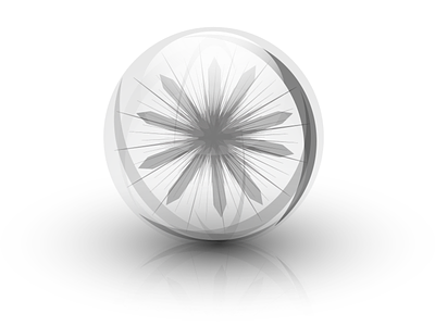 Glass ball glass sphere vector