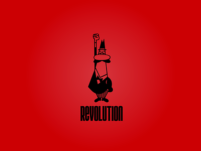 Revolution always starts with coffee coffee illustration logo revolution