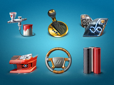 Cars styling icons