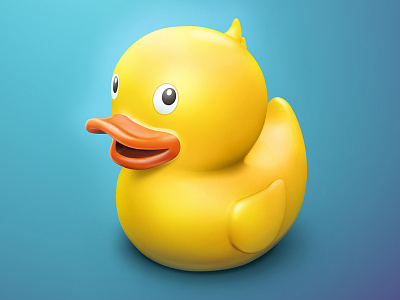 Rubber Duck 3d 3dcoat bath cute duck illustration modeling plastic realistic rendering yellow