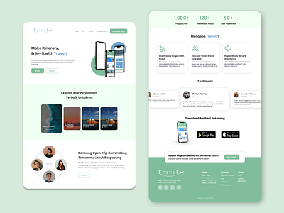 Travely Website Landing Page